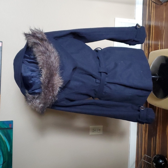 Navy coat - Picture 2 of 2
